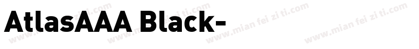AtlasAAA Black字体转换